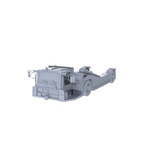 老姚手工坊LYTA093仿真飞机牵引车未上色模型 机场场景配件