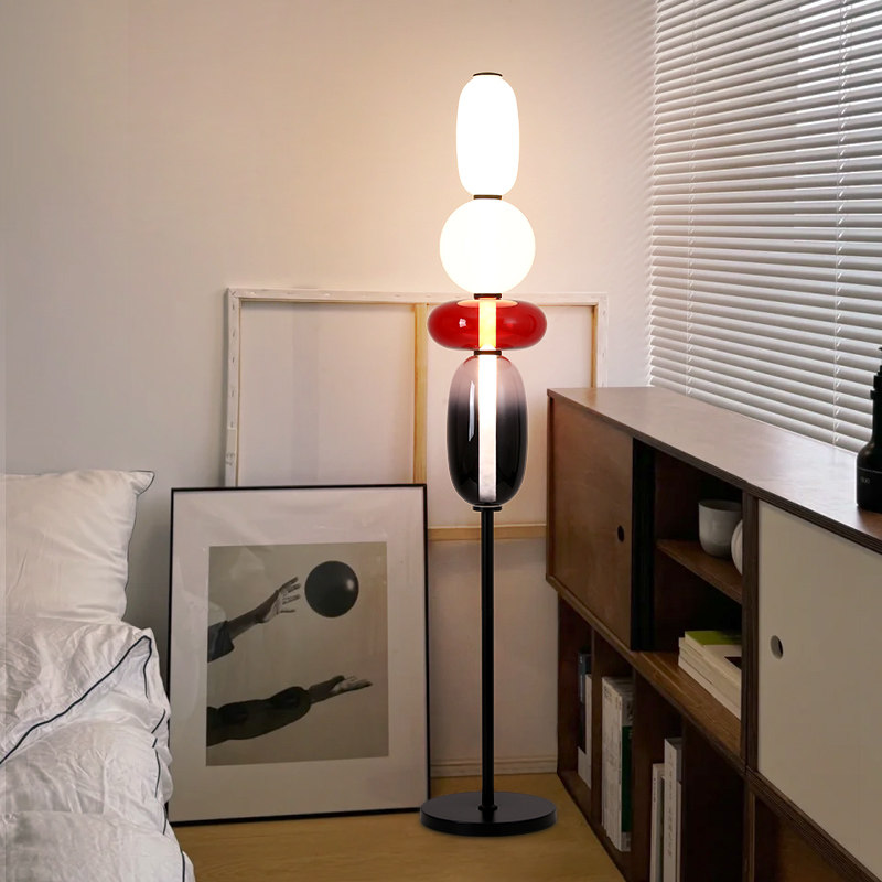 氛围感小众实景住宅落地灯客厅沙发旁卧室艺术复古侘寂风立式灯具