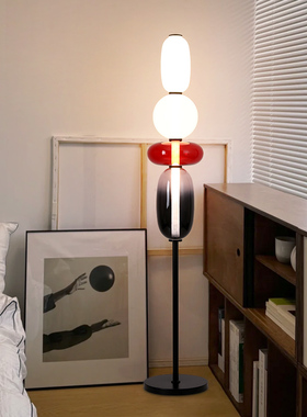 氛围感小众落地灯客厅沙发旁卧室艺术灯中古风复古侘寂风立式灯具