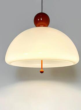 北欧法式餐厅吧台床头包豪斯中古民宿酒店书房复古奶油风玻璃吊灯