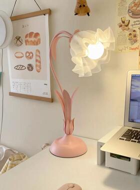 法式田园床头台灯温馨卧室婚房陪嫁礼品台灯儿童房书桌少女台灯具