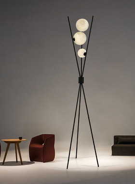 落地灯月球设计感北欧ins轻奢极简客厅沙发卧室网红氛围落地台灯