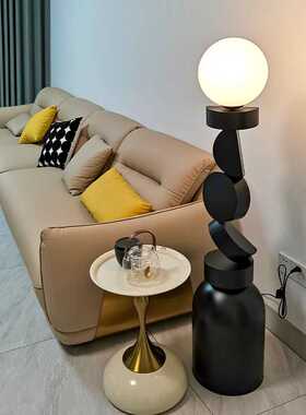 几何堆叠艺术落地灯客厅沙发旁边装饰摆件氛围灯设计高级感卧室灯