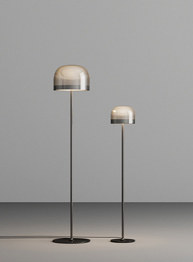 意大利艺术中古落地灯立式玻璃客厅包豪斯设计师客厅卧室落地灯具