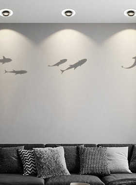 聚焦嵌入式COB投影入户射灯展柜可调节焦距背景墙岛台展示门前灯