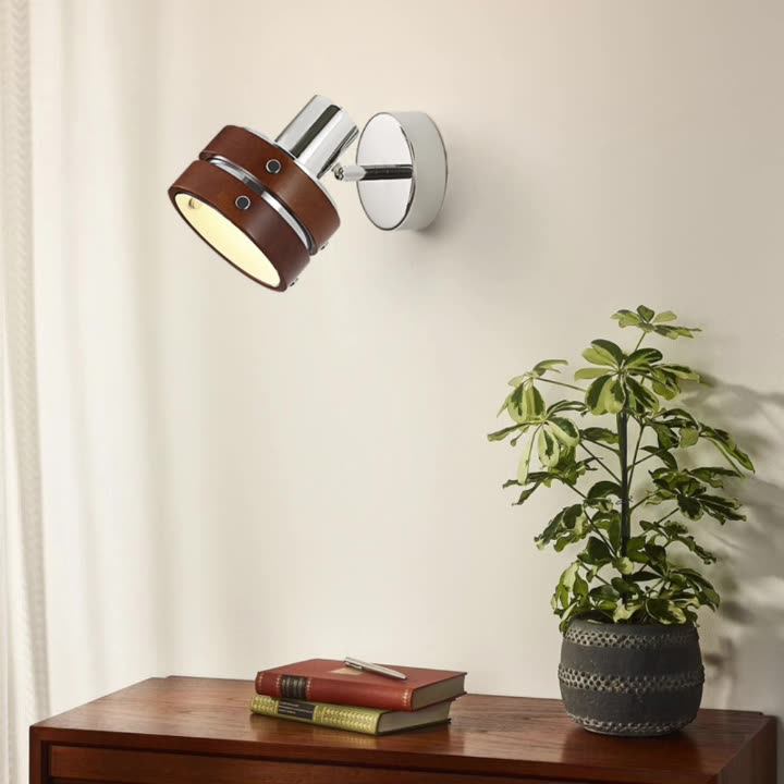 中古风实木壁灯可旋转卧室床头灯具咖啡厅铬色包豪斯复古装饰墙灯,家装灯饰光源,壁灯,淘宝优惠券,粉丝福利购,淘宝优惠卷