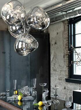 英国Tom dixon熔岩吊灯多头组合高级餐厅吊灯轻奢高档酒店前台灯