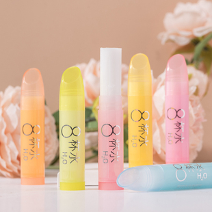 锁水滋润补水男女防干裂无色护唇油淡化唇纹唇膏 八杯水润唇膏保湿