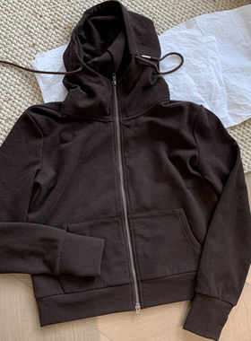 我有一个帽衫  温暖双面德绒连帽拉链帽衫外套P1111