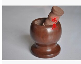木鱼石蒜臼子，天然木鱼石捣蒜器，木鱼石
