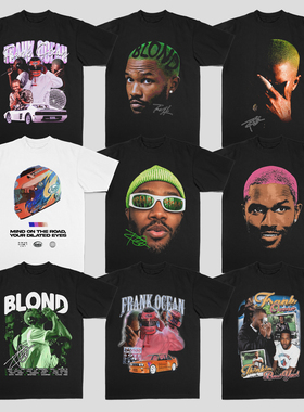 法海 Frank Ocean blond周边 美式复古短袖 Vibe风 数码直喷 T恤