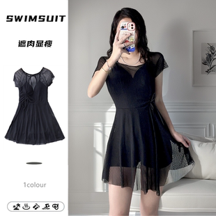 钢托泳装 泳衣女裙式 ins高级感遮肉显瘦2025新款 胖MM韩版 连体大码