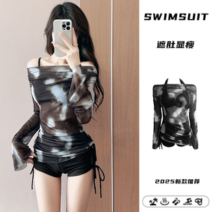 游泳衣女比基尼性感三件套韩版 ins纯欲风钢托聚拢少女温泉高级感