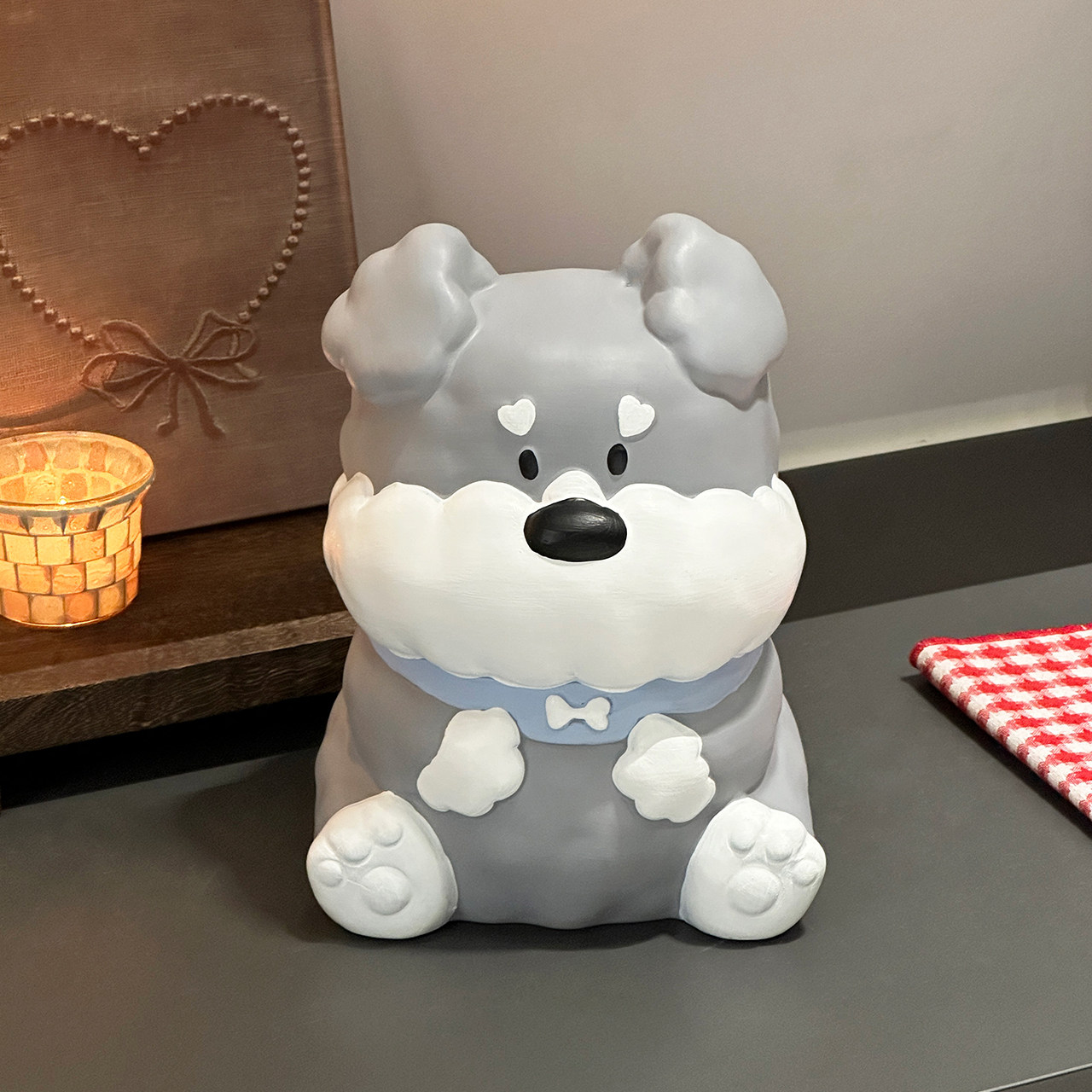 呆萌小狗纸巾盒家用客厅茶几桌面高级感陶瓷抽纸盒高档餐巾纸抽盒,家居饰品,装饰纸巾盒,淘宝优惠券,粉丝福利购,淘宝优惠卷