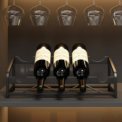 轻奢红酒架子摆件创意酒瓶支架