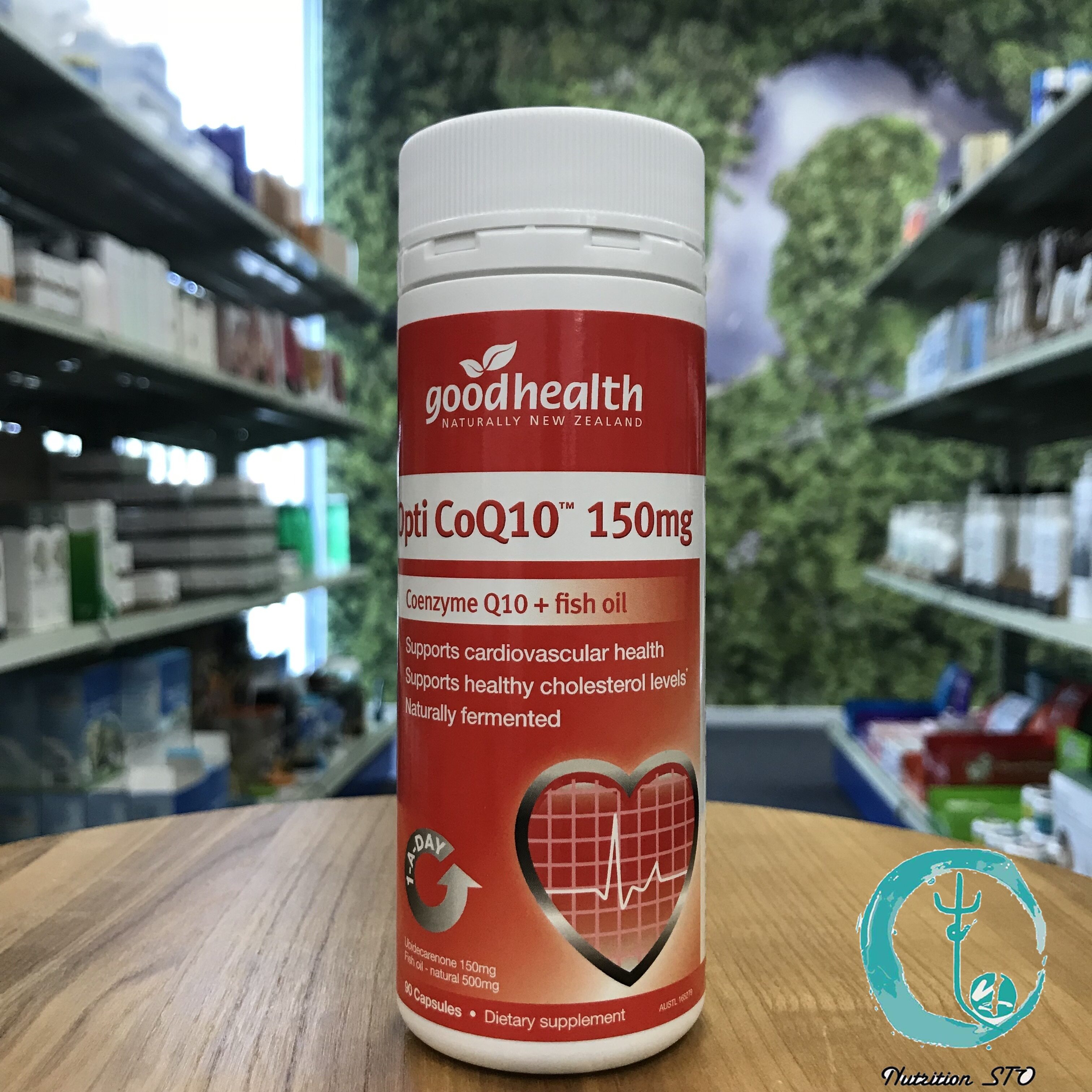 新西兰直邮goodhealth好健康鱼油+辅酶Q10 150mg 90粒保护心血管