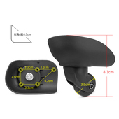 010A万向轮配件 箱滚轮JL W025 ito行李箱轮子替换行李箱密码