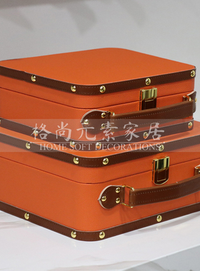 样板房衣帽间展厅衣柜收纳箱摆件