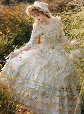 日常Lolita田园风【小雏菊】少女op公主连衣裙cla系洛丽塔轻lo裙