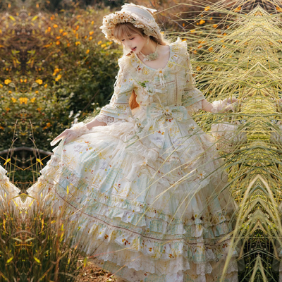 Lolita田园风小雏菊连衣裙