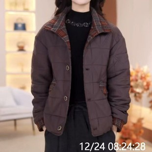 年轻妈妈秋冬装棉衣外套新款女士休闲加厚洋气漂亮时尚保暖夹克衫