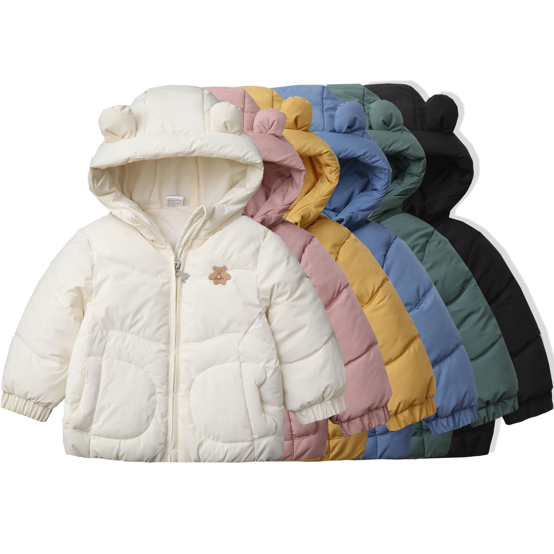 糖果色男女童棉衣加厚宝宝小童羽绒棉服婴幼儿外套2025冬季新童装