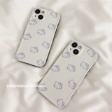 Hello kitty, apple, брендовый мультяшный белый совместимый iPhone 13, милый чехол для телефона, силиконовый креативный защитный чехол, японские и корейские, iphone, 12, 13promax, 8, 8plus