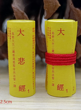 佛学经文大悲经菩萨装藏小经卷