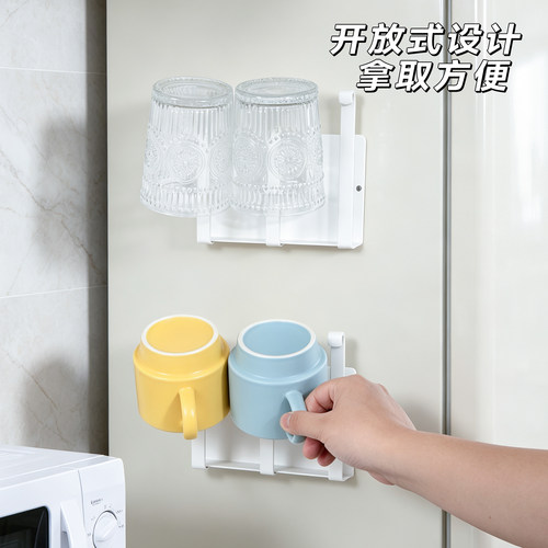 冰箱侧面磁吸杯架免安装