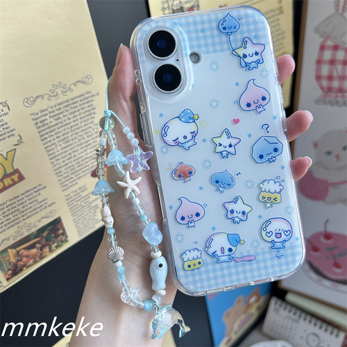 可爱卡通水滴君双层手机壳