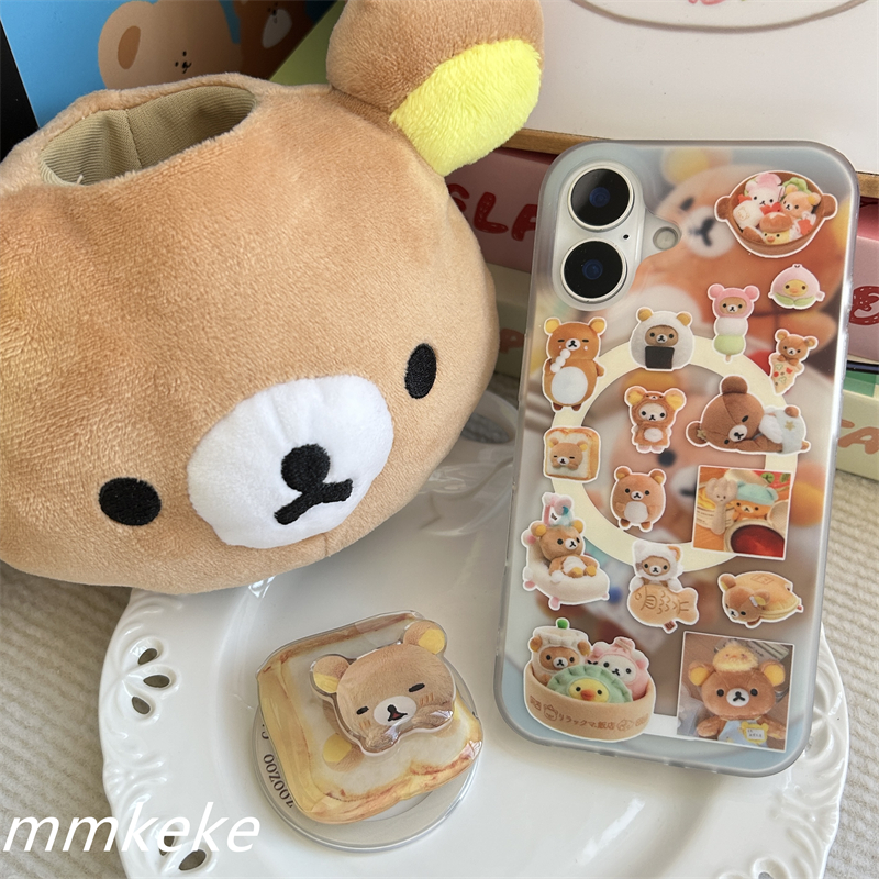 MMKEKE可爱轻松熊磁吸手机壳