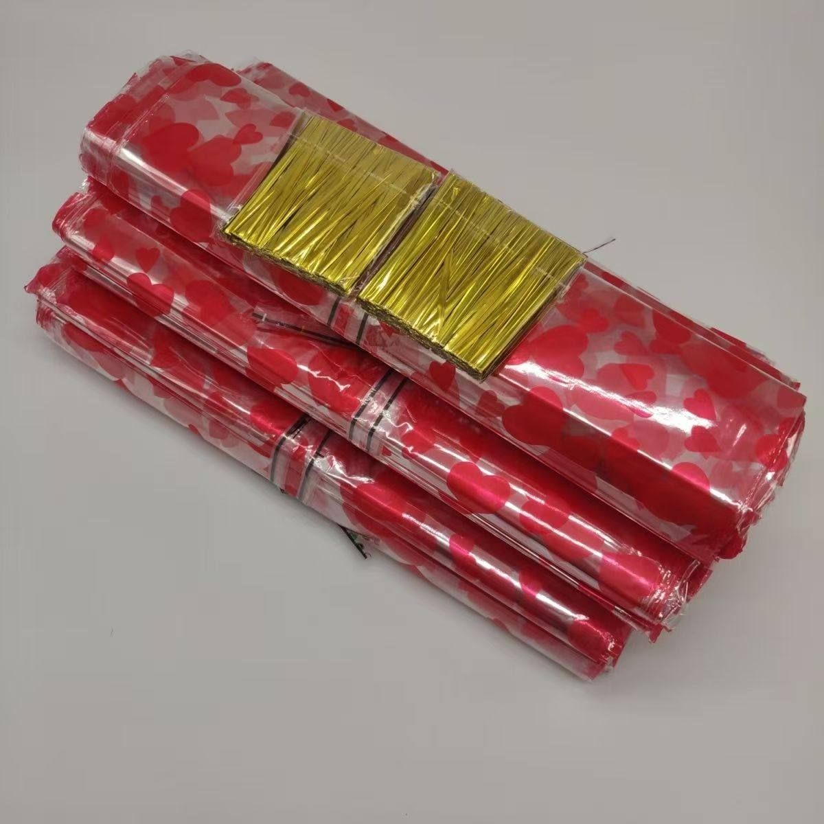 200只红心爱心袋子包装袋装礼品OPP袋礼品袋毛绒玩具包装袋定制,包装,礼品袋/塑料袋,淘宝优惠券,粉丝福利购,淘宝优惠卷