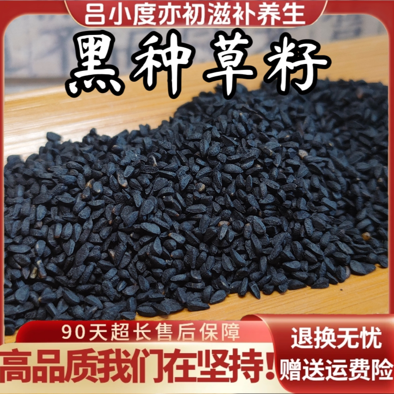 黑种草籽中药材新疆生白变黑滋养新鲜干货非野生头发大粒黑种草子