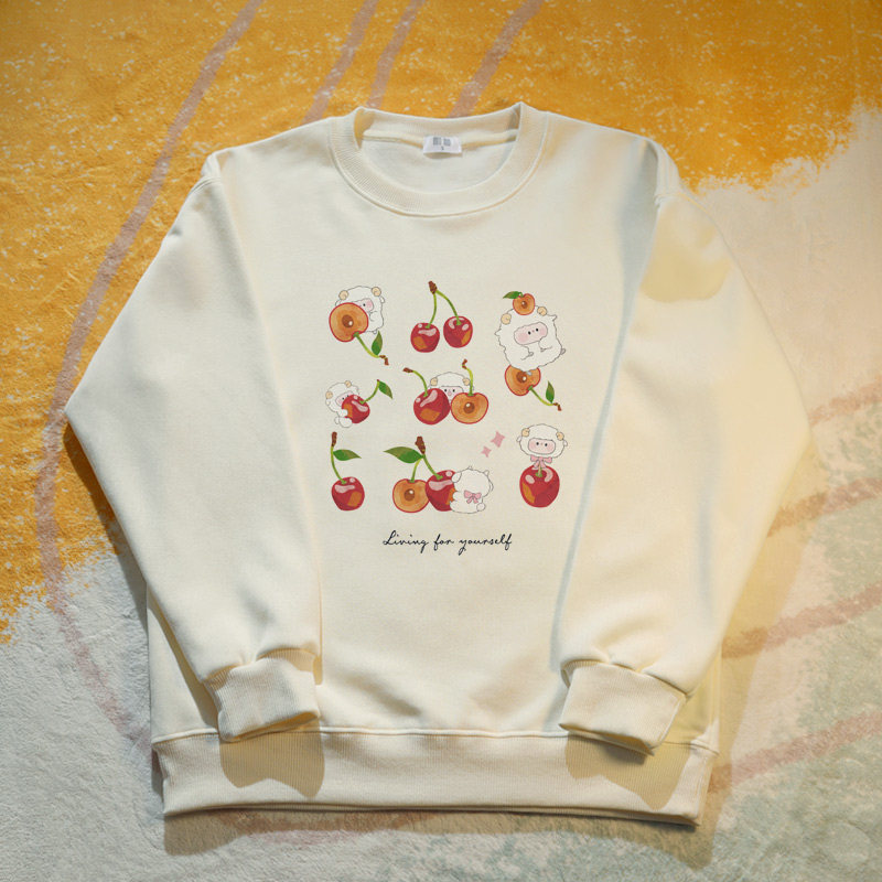 업치 [애디드 벨벳]은 마노처럼 맑고 맛이 매우 달콤합니다. 귀여운 체리 양고기 캐주얼 탑 가을