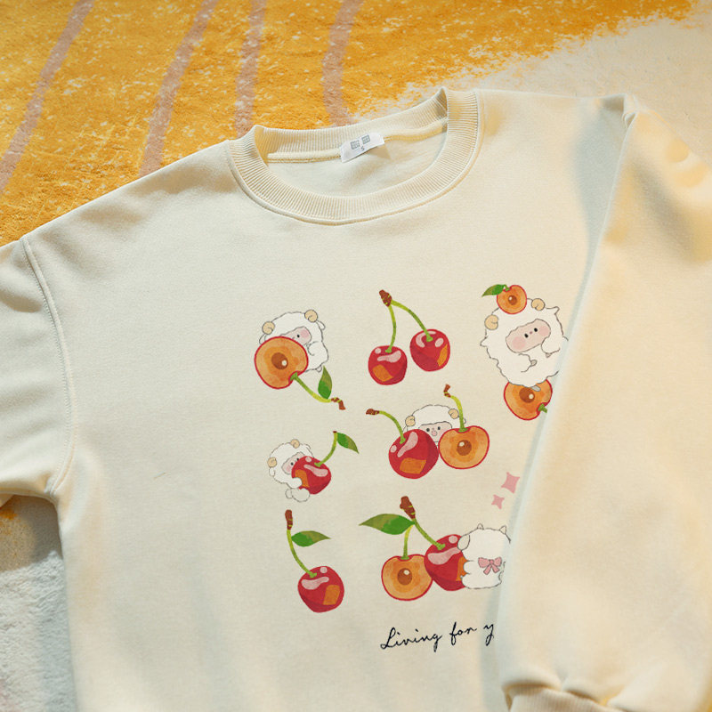 업치 [애디드 벨벳]은 마노처럼 맑고 맛이 매우 달콤합니다. 귀여운 체리 양고기 캐주얼 탑 가을