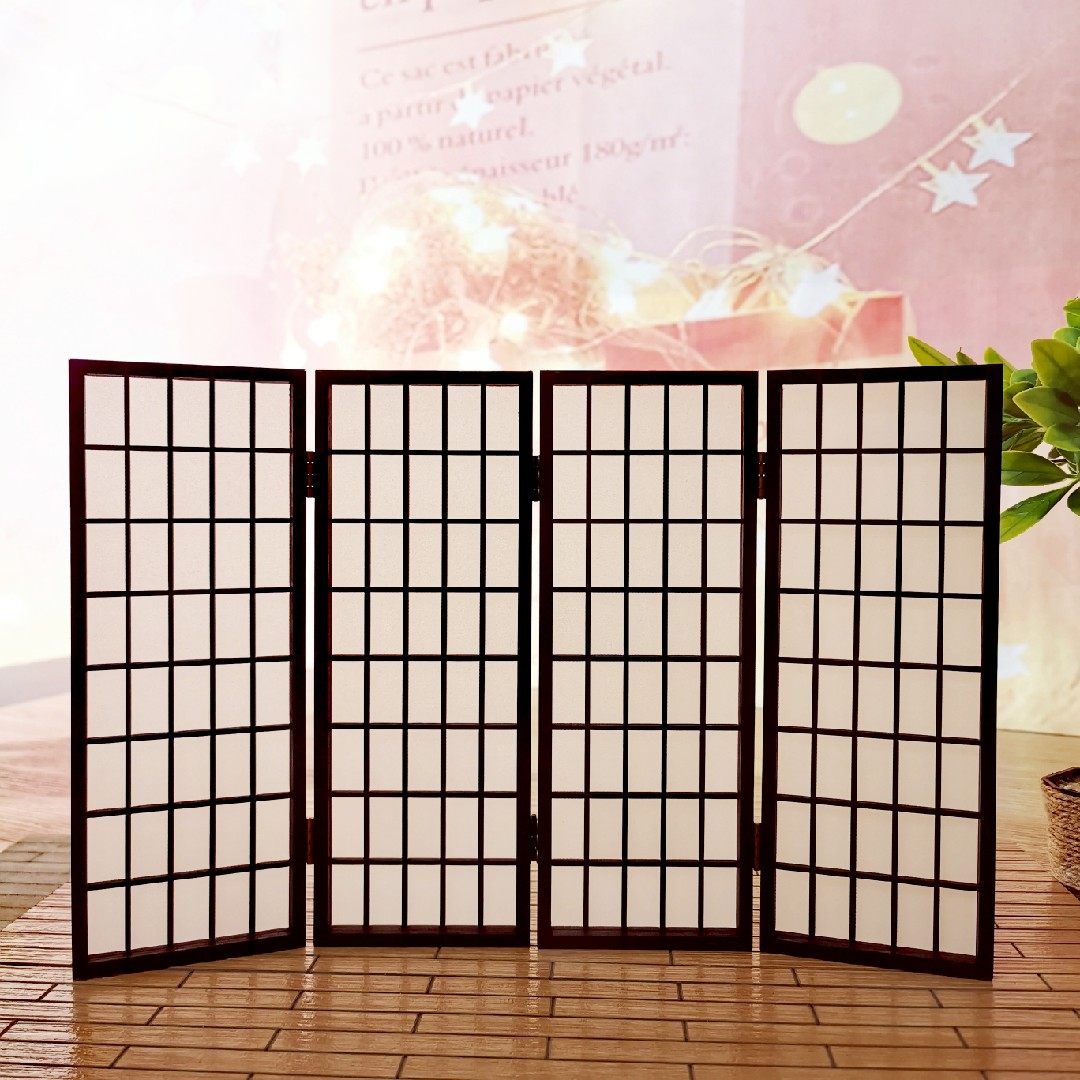 木子娃舍12分bjd叶罗丽ob娃娃拍摄背景架和式云屏屏风