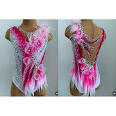 专业定制艺术体操啦啦操比赛服训练服艺考服芭蕾舞蹈服厂家TC001