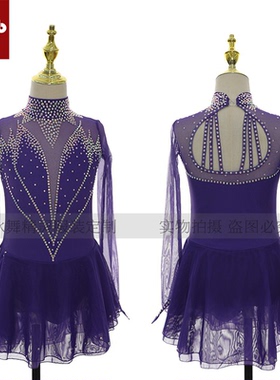 专业定制啦啦操演出服 花样滑冰表演服花样轮滑 儿童成人女K149