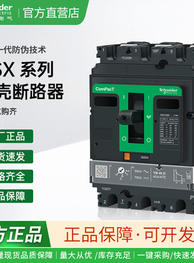 施耐德塑壳断路器NSX100F 3P 100N NSX160N 250H 4P 400A空开630A