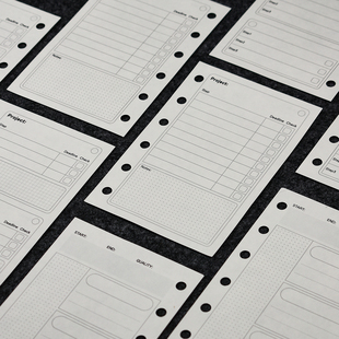 拾宝仔A6sM5A7项目管理内页分步骤清单A6per奇葩活页笔记本替换纸