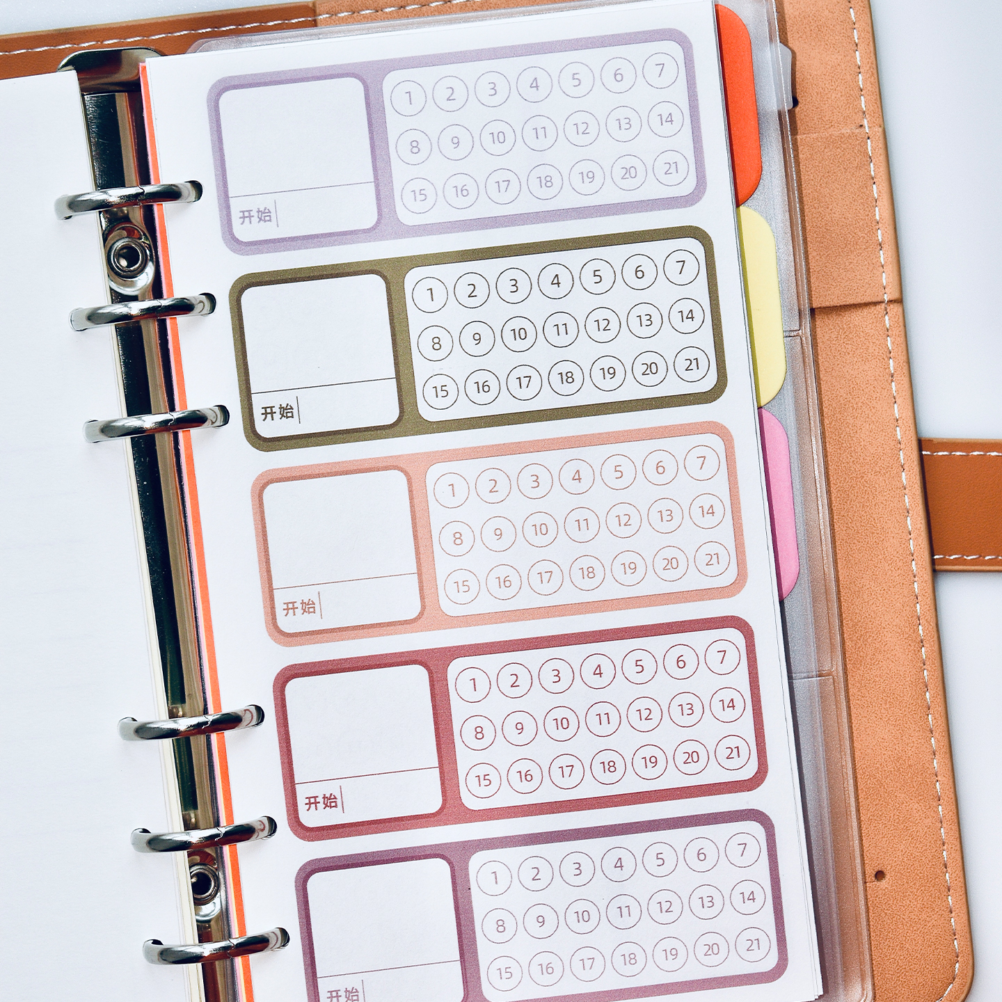 m5自律打卡A7内页21天习惯养成A6