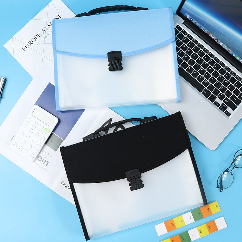 26단 휴대용 다층 아코디언 가방 시험지 클립 보관 가방 고등학생 대용량 중학생 A4 폴더