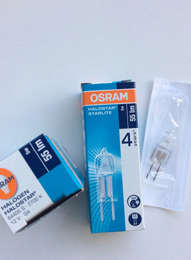 德国进口欧司朗OSRAM卤素灯泡12V5W64405S卤钨血球仪横灯丝G4米泡
