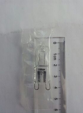 欧司朗G9卤素灯泡230V25W40W台灯水晶灯透明高压灯泡