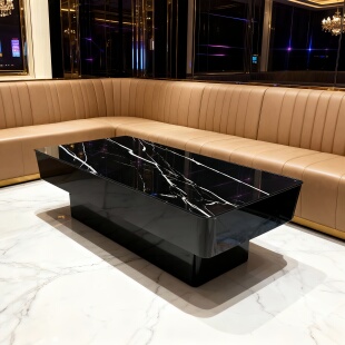 KTV茶几专用发光电奢石歌厅大理石岩板酒吧台卡拉夜场哦ok房桌子