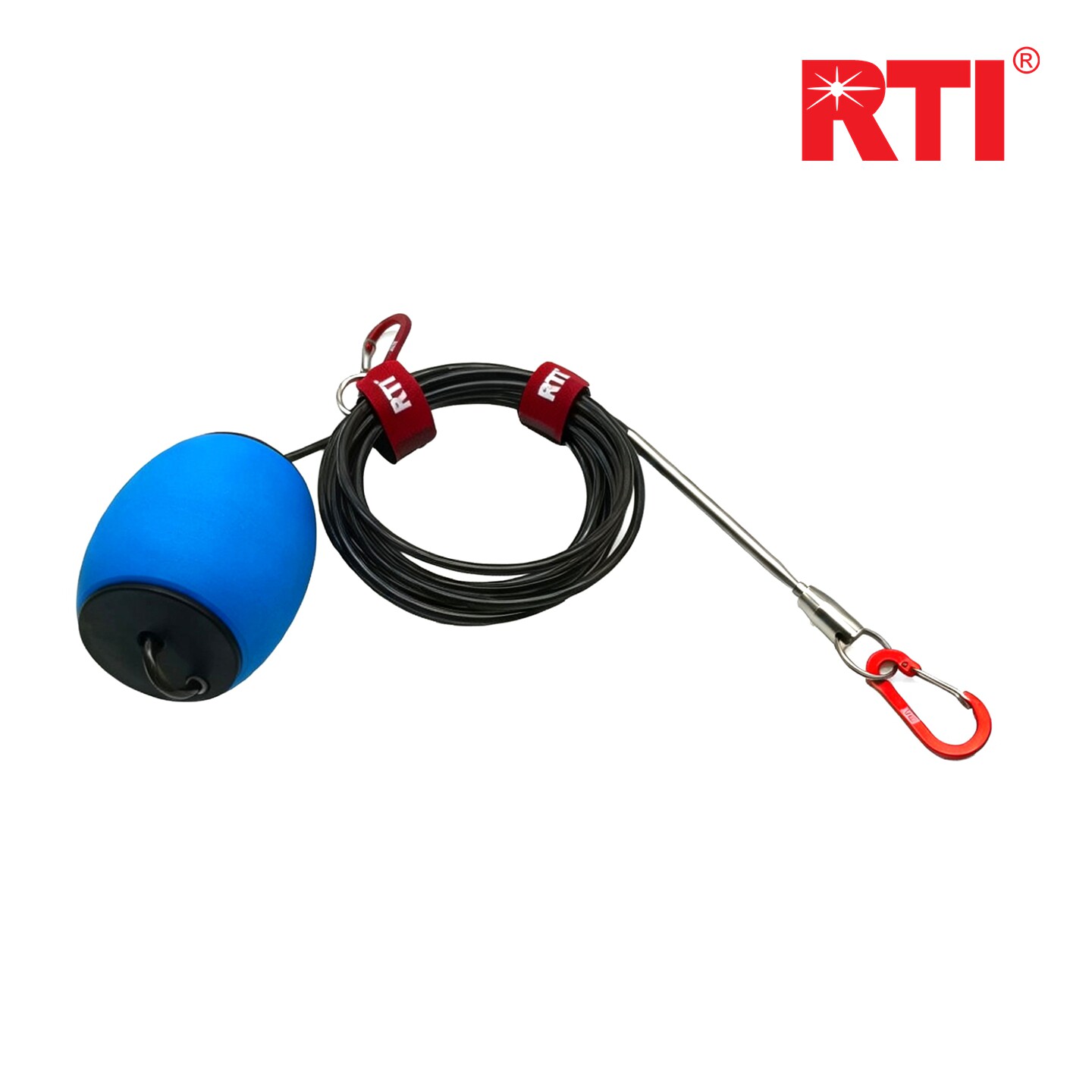 RTI鱼扣鱼锁活鱼扣大号大物锁鱼器便携路亚大青鱼巨物快拆串鱼绳
