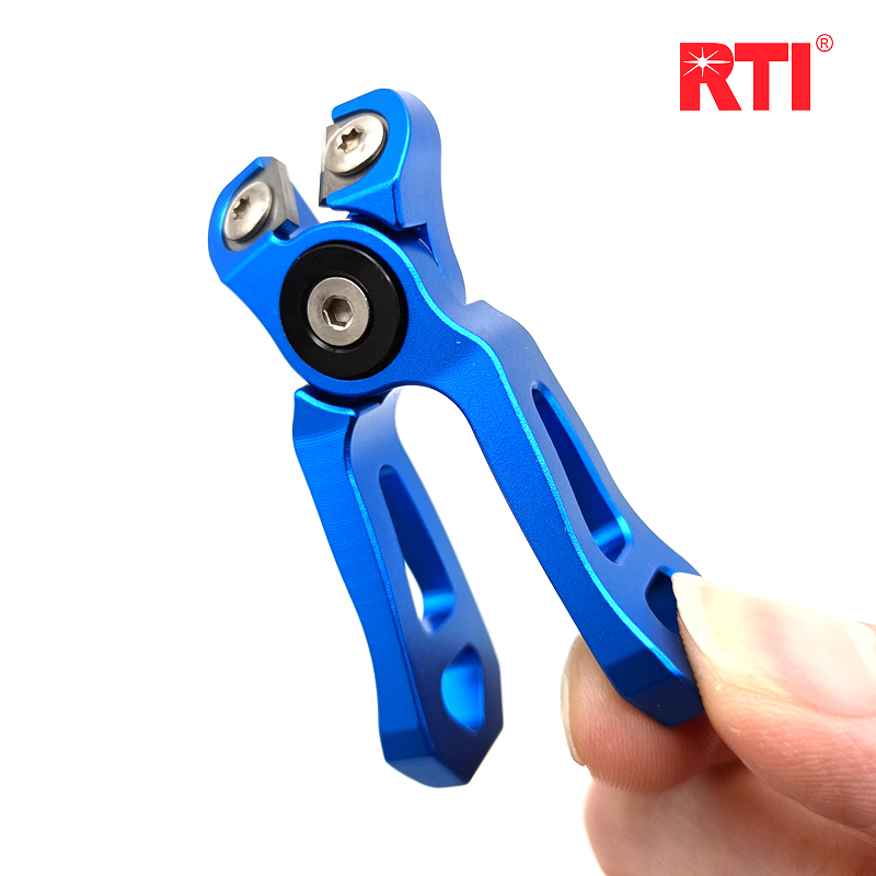 RTI迷你钨钢鱼线剪刀 050cm伸缩式便携易拉得扣 路亚钓鱼PE线剪