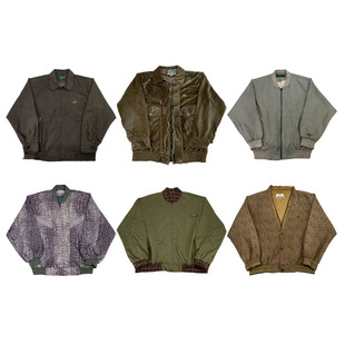 vintage古着美式 阿美咔叽男女外套G183 复古中古港风棒球服工装