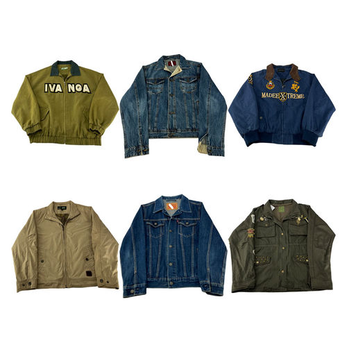 vintage古着美式复古中古港风棒球服工装阿美咔叽男女外套S167