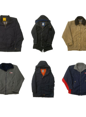 vintage古着美式复古棒球服工装阿美咔叽牛仔男女厚款外套H207